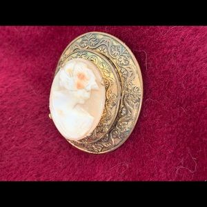 Antique cameo brooch